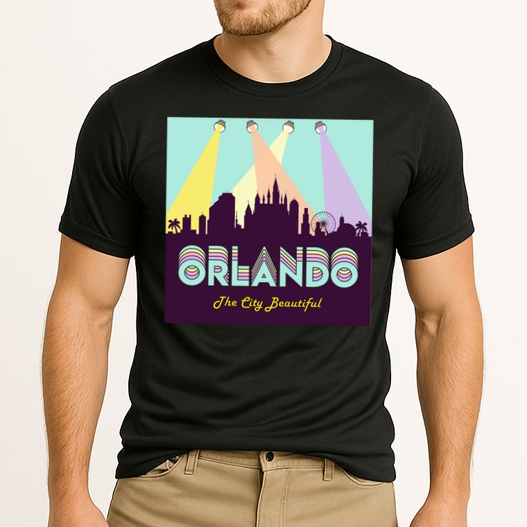 Retro Orlando Florida Cooling Performance Crew T-Shirt