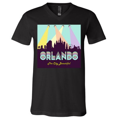 Retro Orlando Florida V-Neck T-Shirt