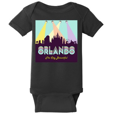 Retro Orlando Florida Baby Bodysuit