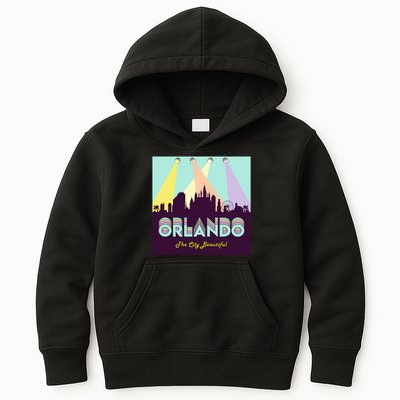 Retro Orlando Florida Kids Hoodie