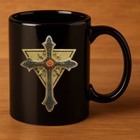 Rosicrucian Order First M.A.S.T.E.RS Cross 11oz C Handle Ceramic Mug