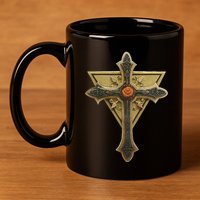 Rosicrucian Order First M.A.S.T.E.RS Cross 11oz C Handle Ceramic Mug