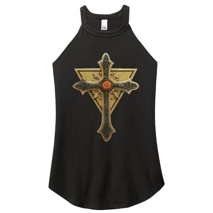 Rosicrucian Order First M.A.S.T.E.RS Cross Women's Perfect Tri Rocker Tank