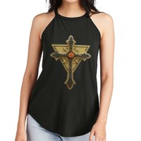 Rosicrucian Order First M.A.S.T.E.RS Cross Women's Perfect Tri Rocker Tank