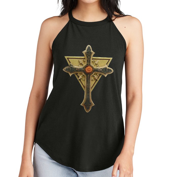 Rosicrucian Order First M.A.S.T.E.RS Cross Women's Perfect Tri Rocker Tank
