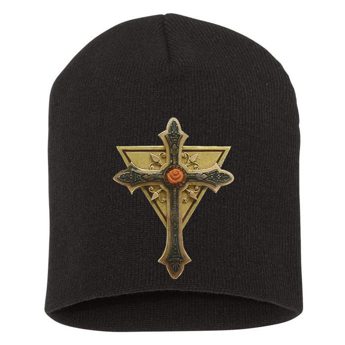 Rosicrucian Order First M.A.S.T.E.RS Cross Short Acrylic Beanie