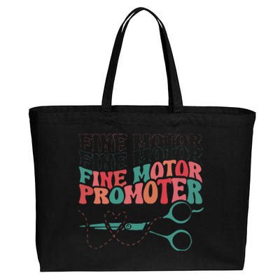 Retro Ot Fine Motor Promoter Occupational Therapy Therapist Cotton Canvas Jumbo Tote