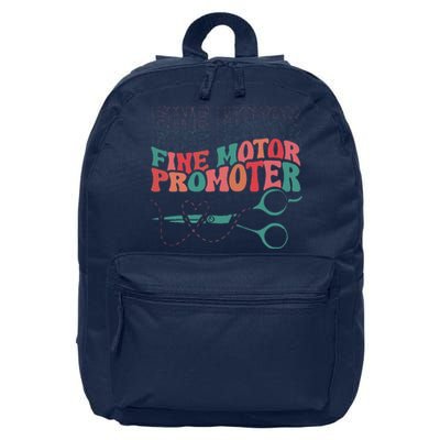 Retro Ot Fine Motor Promoter Occupational Therapy Therapist 16 in Basic Backpack