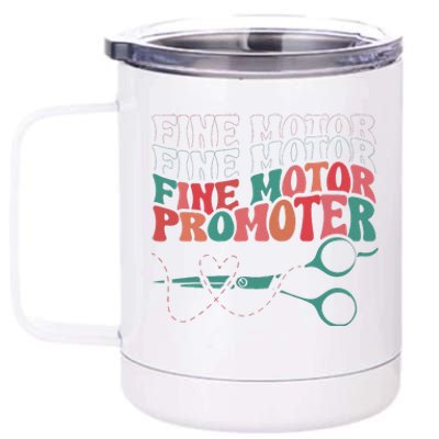 Retro Ot Fine Motor Promoter Occupational Therapy Therapist 12 oz Stainless Steel Tumbler Cup