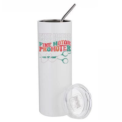 Retro Ot Fine Motor Promoter Occupational Therapy Therapist Stainless Steel Tumbler