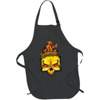Rage Of Fire Faming Skull Creepy Skeleton Apron