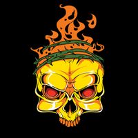 Rage Of Fire Faming Skull Creepy Skeleton Toddler T-Shirt