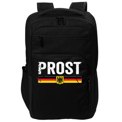 Retro Oktoberfest German Flag Prost Impact Tech Backpack