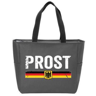 Retro Oktoberfest German Flag Prost Zip Tote Bag