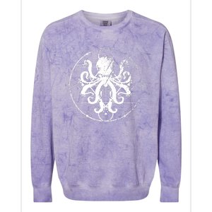 Retro Octopus Gift Colorblast Crewneck Sweatshirt