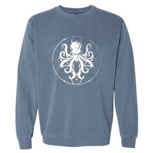 Retro Octopus Gift Garment-Dyed Sweatshirt