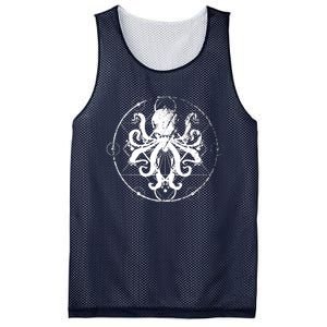 Retro Octopus Gift Mesh Reversible Basketball Jersey Tank