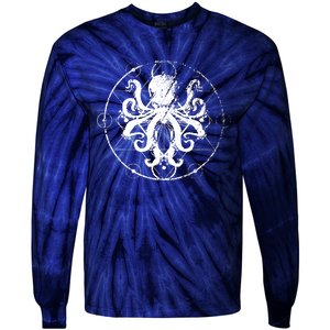 Retro Octopus Gift Tie-Dye Long Sleeve Shirt