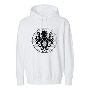 Retro Octopus Gift Garment-Dyed Fleece Hoodie