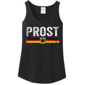 Retro Oktoberfest German Flag Prost Ladies Essential Tank