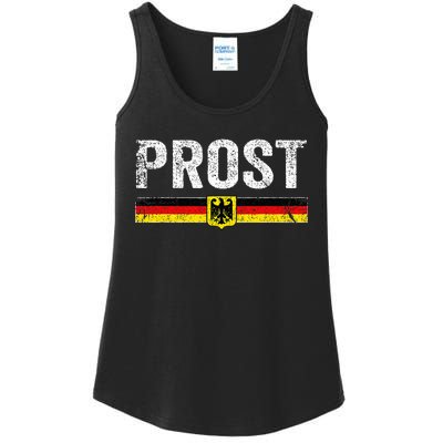 Retro Oktoberfest German Flag Prost Ladies Essential Tank