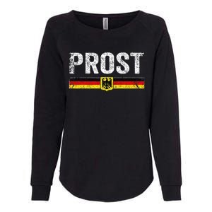 Retro Oktoberfest German Flag Prost Womens California Wash Sweatshirt