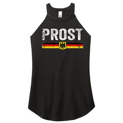 Retro Oktoberfest German Flag Prost Women's Perfect Tri Rocker Tank