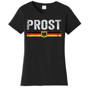 Retro Oktoberfest German Flag Prost Women's T-Shirt