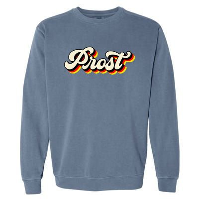 Retro Oktoberfest German Flag Prost Garment-Dyed Sweatshirt