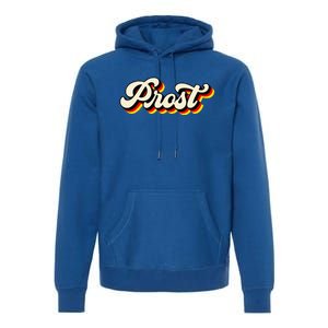 Retro Oktoberfest German Flag Prost Premium Hoodie