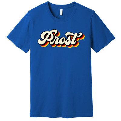 Retro Oktoberfest German Flag Prost Premium T-Shirt