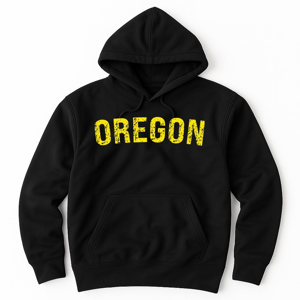 Retro Oregon Green Nostalgic Vintage Design Hoodie