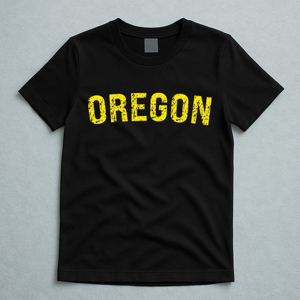 Retro Oregon Green Nostalgic Vintage Design T-Shirt