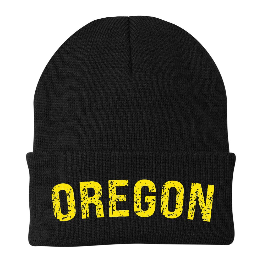 Retro Oregon Green Nostalgic Vintage Design Beanie