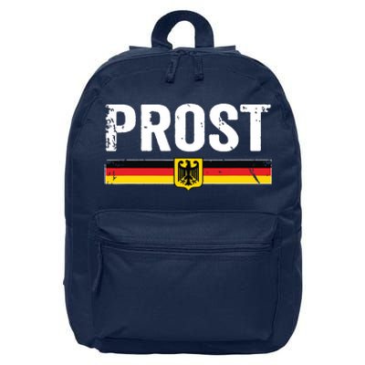 Retro Oktoberfest German Flag Prost 16 in Basic Backpack