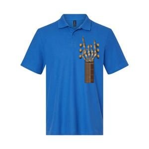 Rock On Guitar Rock & Roll Music Lover Halloween Costume Softstyle Adult Sport Polo