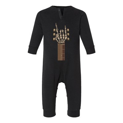 Rock On Guitar Rock & Roll Music Lover Halloween Costume Infant Fleece One Piece