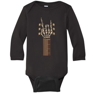 Rock On Guitar Rock & Roll Music Lover Halloween Costume Baby Long Sleeve Bodysuit