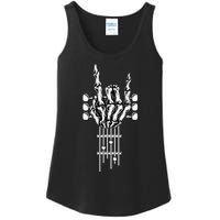 Rock On Guitar Neck Concert Band Tees Ladies Essential Tank