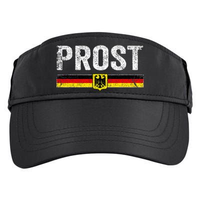 Retro Oktoberfest German Flag Prost Adult Drive Performance Visor