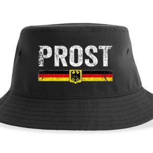 Retro Oktoberfest German Flag Prost Sustainable Bucket Hat