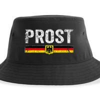 Retro Oktoberfest German Flag Prost Sustainable Bucket Hat