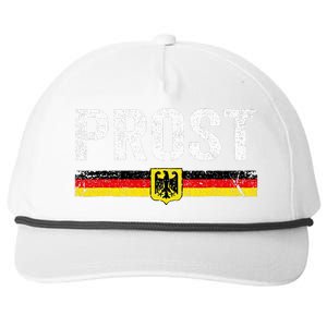 Retro Oktoberfest German Flag Prost Snapback Five-Panel Rope Hat