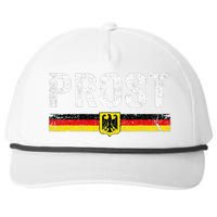 Retro Oktoberfest German Flag Prost Snapback Five-Panel Rope Hat