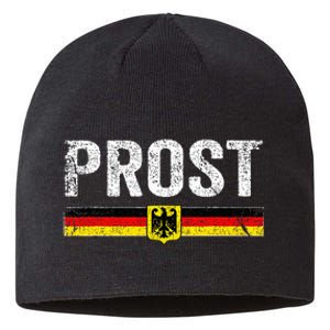 Retro Oktoberfest German Flag Prost Sustainable Beanie