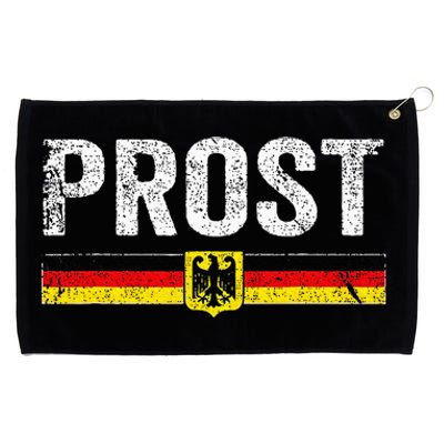 Retro Oktoberfest German Flag Prost Grommeted Golf Towel