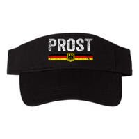 Retro Oktoberfest German Flag Prost Valucap Bio-Washed Visor