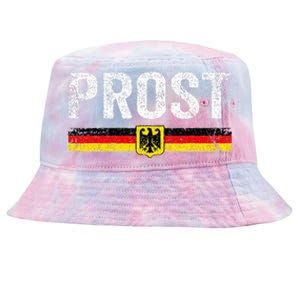 Retro Oktoberfest German Flag Prost Tie-Dyed Bucket Hat