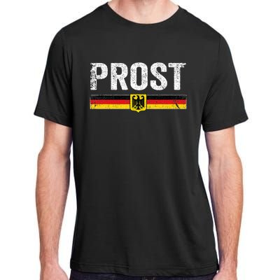 Retro Oktoberfest German Flag Prost Adult ChromaSoft Performance T-Shirt