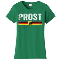 Retro Oktoberfest German Flag Prost Women's T-Shirt